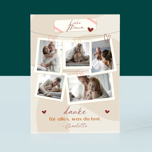 Fotocollage: Mama, Danke Für Alles - Acrylblock
