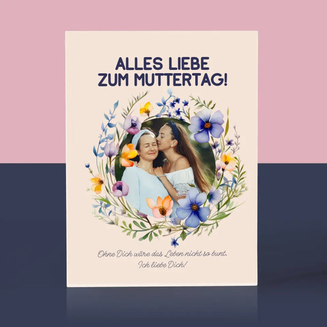 Foto Und Unterschrift: Alles Liebe Zum Muttertag - Acrylblock