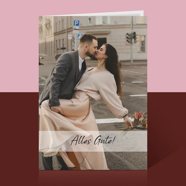 Foto Und Unterschrift: Ihr Foto - Glückwunschkarte