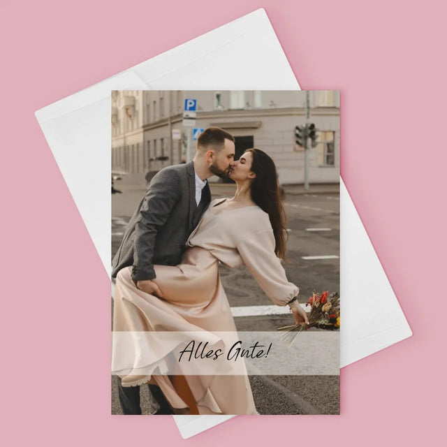 Foto Und Unterschrift: Ihr Foto - Glückwunschkarte