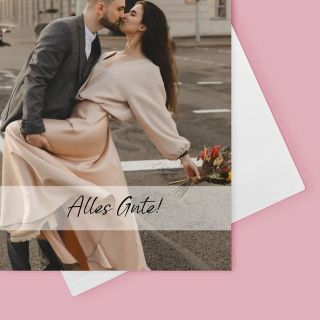 Foto Und Unterschrift: Ihr Foto - Glückwunschkarte