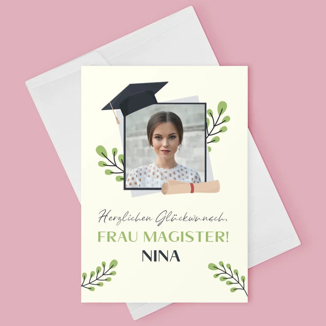 Foto Und Unterschrift: Herzlichen Glückwunsch - Glückwunschkarte