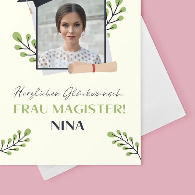 Foto Und Unterschrift: Herzlichen Glückwunsch - Glückwunschkarte