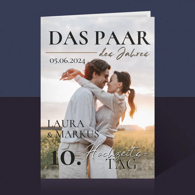 Magazin-Cover: Das Paar Des Jahres - Glückwunschkarte