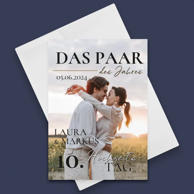 Magazin-Cover: Das Paar Des Jahres - Glückwunschkarte