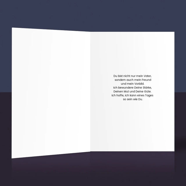 Fotocollage: Buchstaben Papa - Glückwunschkarte