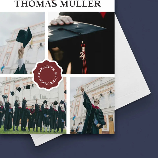 Fotocollage: Magister - Glückwunschkarte