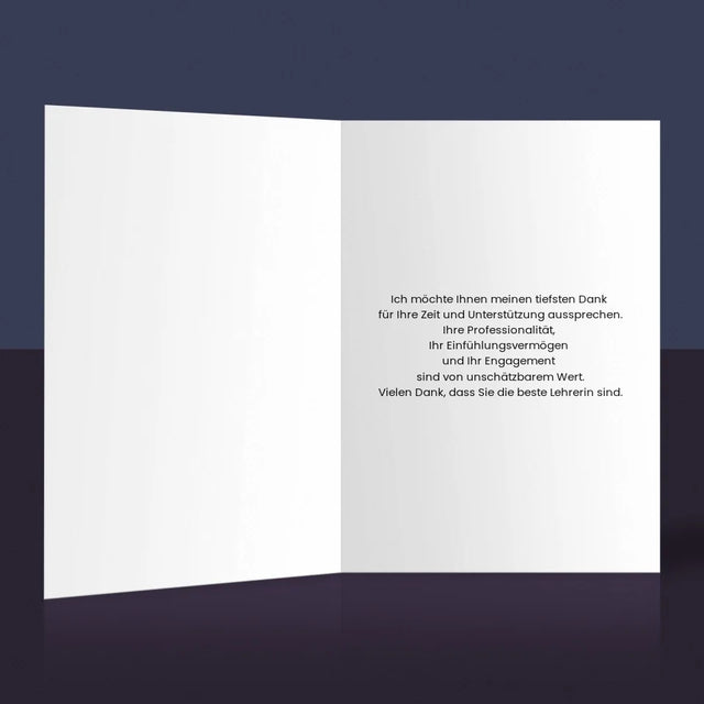 Fotocollage: Vielen Dank Für Ihr Wissen - Glückwunschkarte