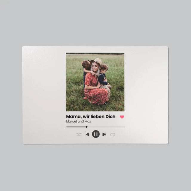 Foto Und Unterschrift: Mama, Wir Lieben Dich - Schreibtischunterlage