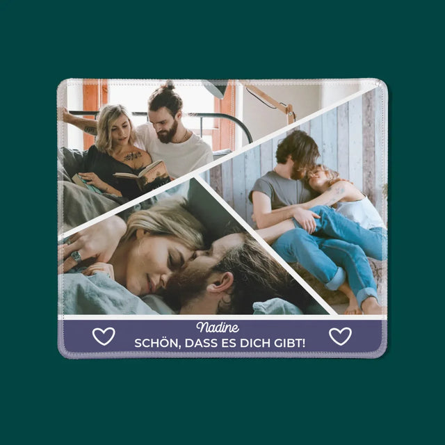 Fotocollage: Schön, Dass Es Dich Gibt - Mauspad