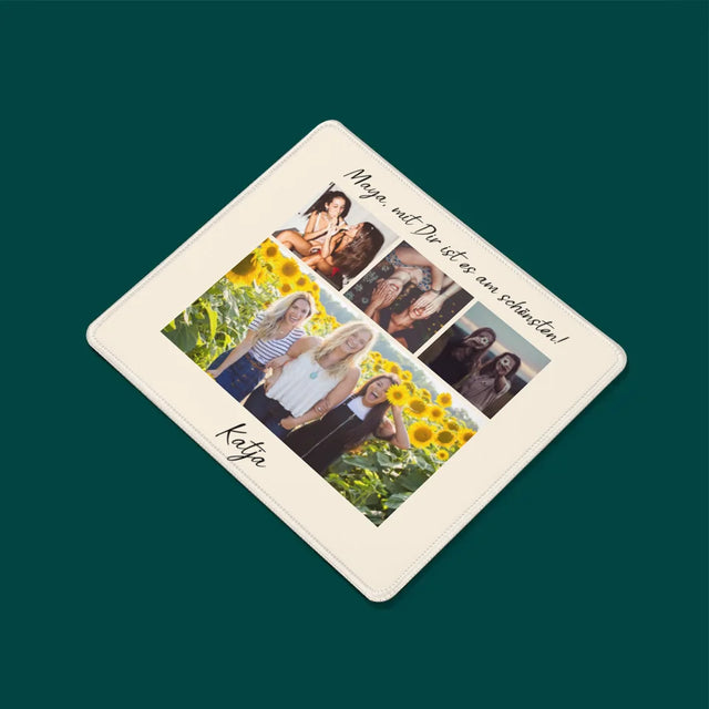 Fotocollage: Beste Freundin - Mauspad