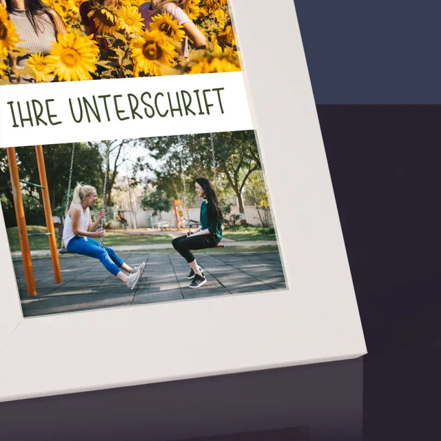 Fotocollage: 2 Fotos Und Unterschrift - Bilderrahmen