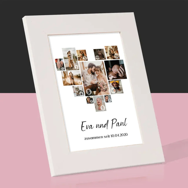 Fotocollage: Herz - Bilderrahmen