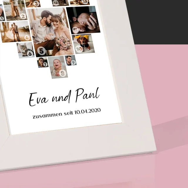 Fotocollage: Herz - Bilderrahmen