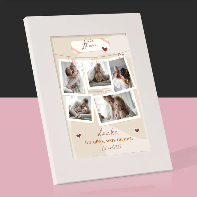 Fotocollage: Mama, Danke Für Alles - Bilderrahmen