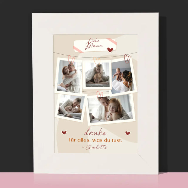 Fotocollage: Mama, Danke Für Alles - Bilderrahmen