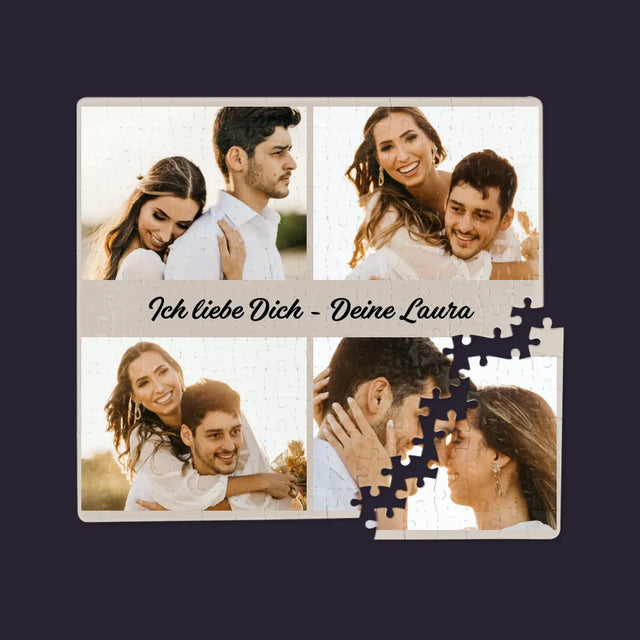 Fotocollage: 4 Fotos Und Unterschrift - Puzzle