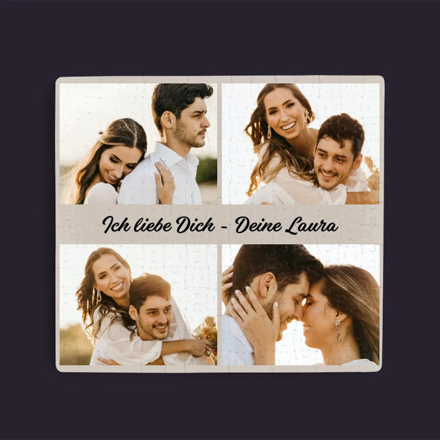 Fotocollage: 4 Fotos Und Unterschrift - Puzzle