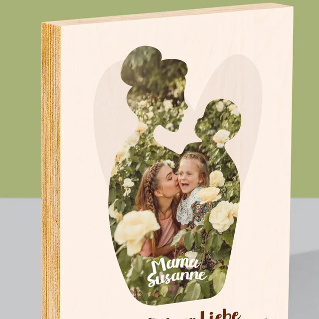 Form-Collage: Deine Liebe - Druck Auf Holz