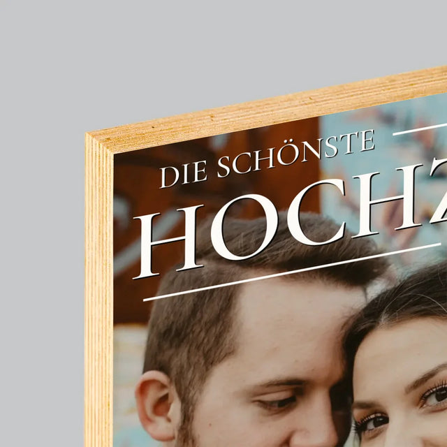 Magazin-Cover: Die Schönste Hochzeit - Druck Auf Holz