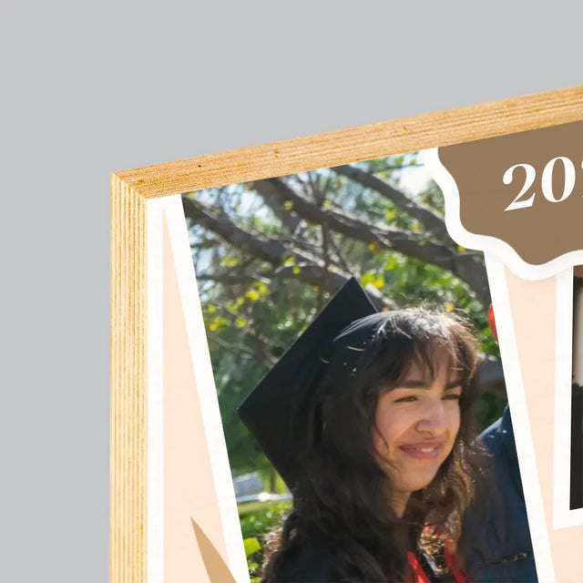 Fotocollage: Frau Magister - Druck Auf Holz