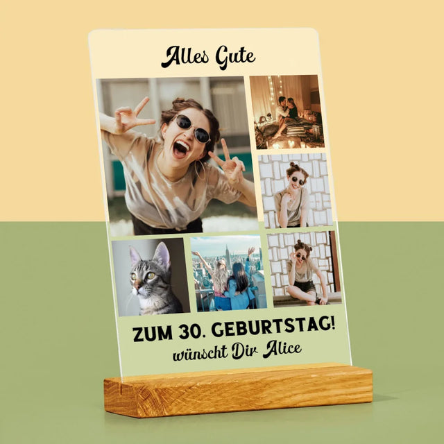 Fotocollage: Geburtstags-Collage - Druck Auf Acrylglas