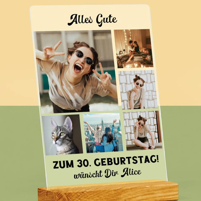Fotocollage: Geburtstags-Collage - Druck Auf Acrylglas