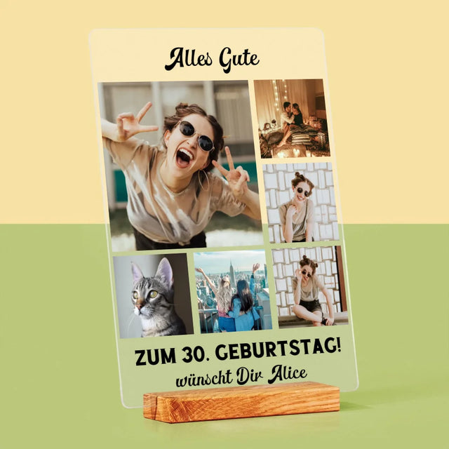 Fotocollage: Geburtstags-Collage - Druck Auf Acrylglas