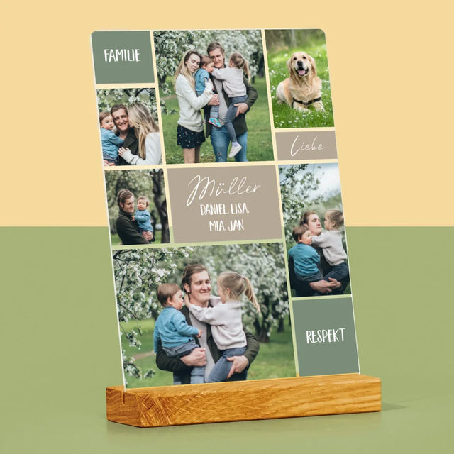 Fotocollage: Familie - Druck Auf Acrylglas