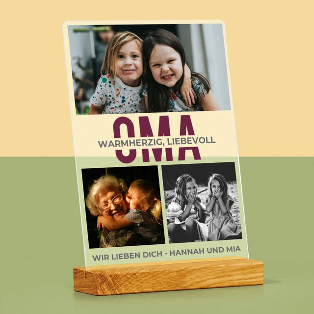 Fotocollage: Oma - Druck Auf Acrylglas