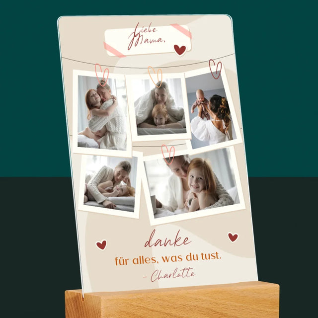 Fotocollage: Mama, Danke Für Alles - Druck Auf Acrylglas