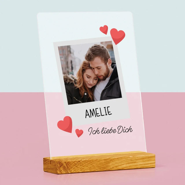 Foto Und Unterschrift: Ich Liebe Dich - Druck Auf Acrylglas