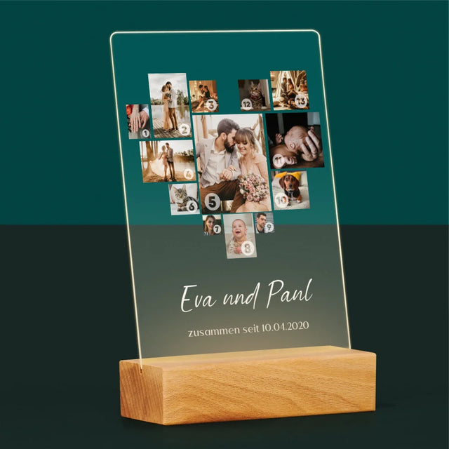 Fotocollage: Herz - Druck Auf Acrylglas