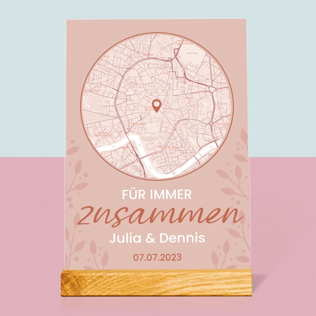 Ihr Standort: Ihr Standort: Für Immer Zusammen - Druck Auf Acrylglas