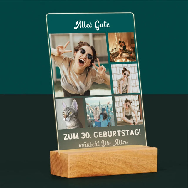 Fotocollage: Geburtstags-Collage - Druck Auf Acrylglas