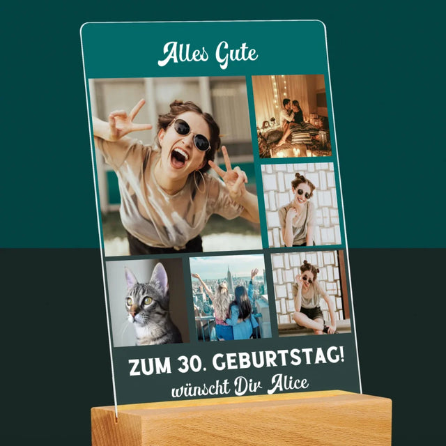 Fotocollage: Geburtstags-Collage - Druck Auf Acrylglas