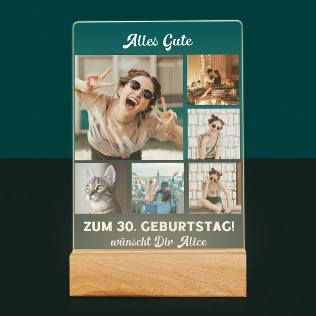 Fotocollage: Geburtstags-Collage - Druck Auf Acrylglas