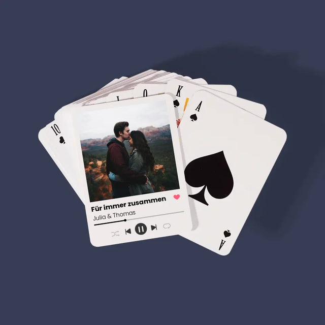 Foto Und Unterschrift: Ihr Foto Spotify - Spielkarten