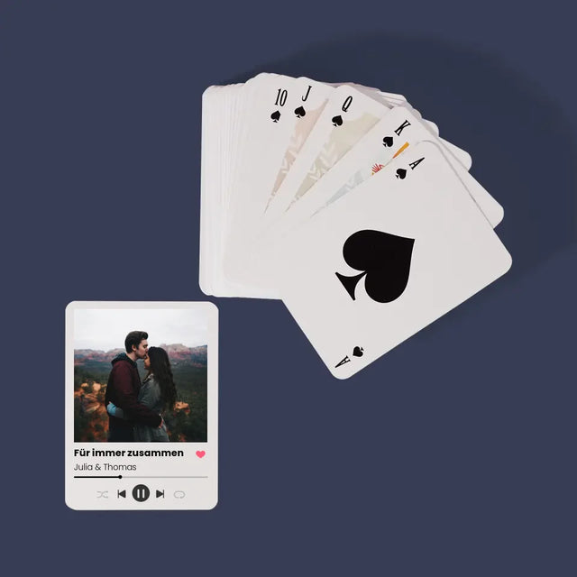 Foto Und Unterschrift: Ihr Foto Spotify - Spielkarten