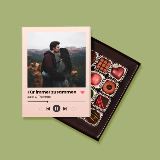Foto Und Unterschrift: Ihr Foto Spotify - Pralinen