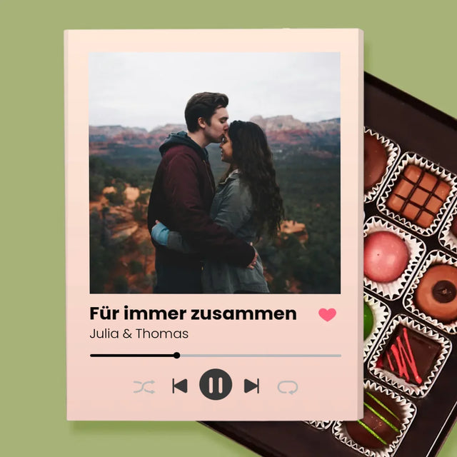 Foto Und Unterschrift: Ihr Foto Spotify - Pralinen