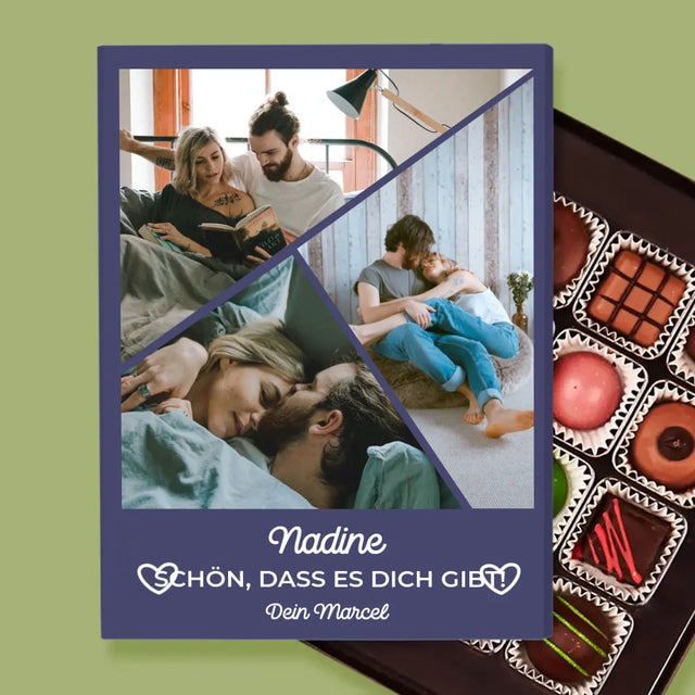 Fotocollage: Schön, Dass Es Dich Gibt - Pralinen
