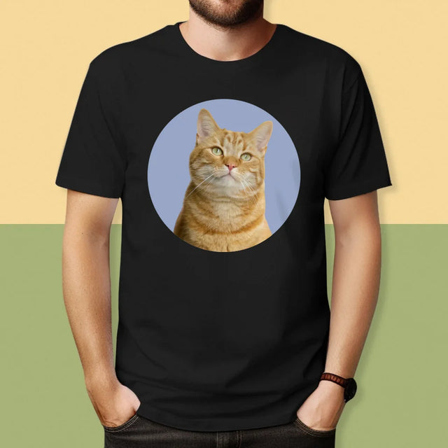 Foto: Deine Katze - T-Shirt Für Herren