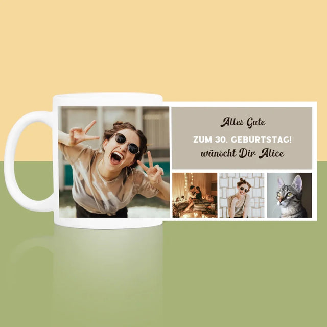 Fotocollage: Geburtstags-Collage - Tasse