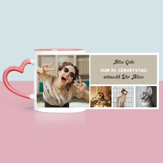 Fotocollage: Geburtstags-Collage - Tasse
