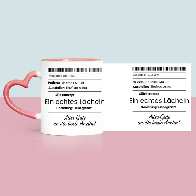 Name Und Unterschrift: Glücksrezept - Tasse