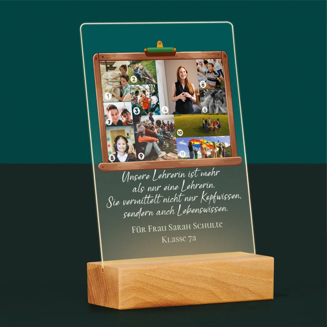 Form-Collage: Mehr Als Nur Lehrerin - Druck Auf Acrylglas