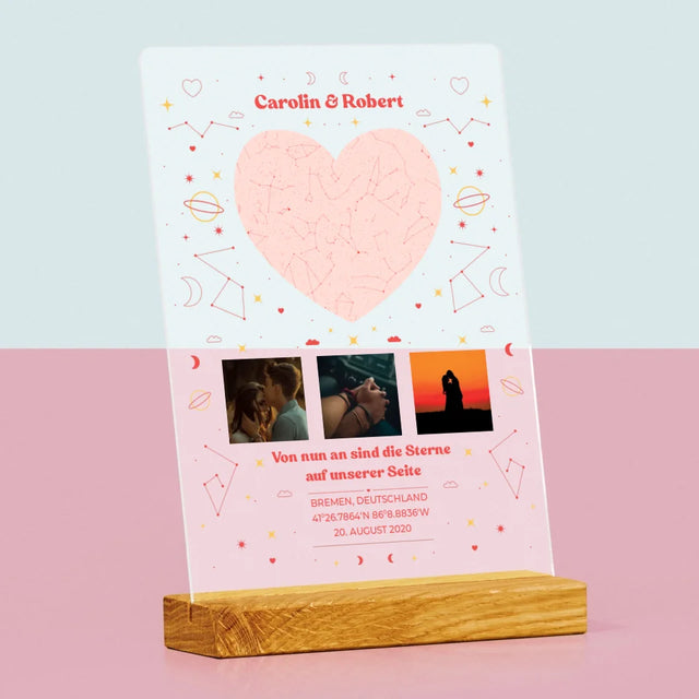 Sternkarte: Sternkarte: Auf Unserer Seite - Druck Auf Acrylglas