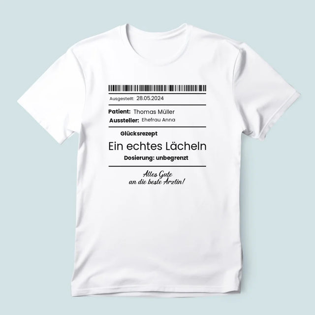 Name Und Unterschrift: Glücksrezept - T-Shirt Für Herren