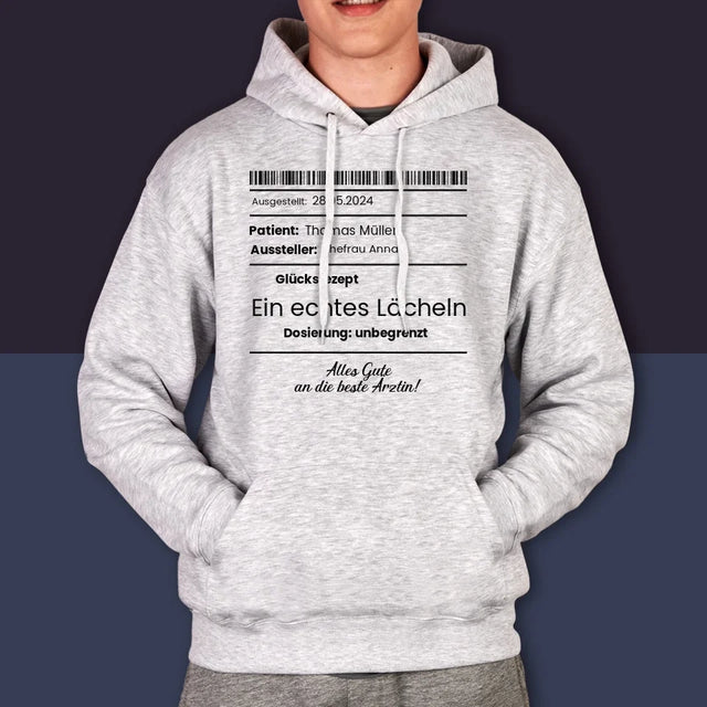 Name Und Unterschrift: Glücksrezept - Kapuzenpullover Für Herren